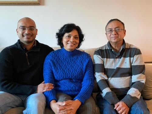 Abraham Samuel , Wife and Son