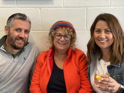 Simon Pamenter,Betty Gillan and Alison Jones