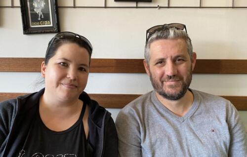 Betty's Son Simon Pamenter and Wife