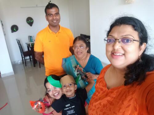 Mary Mathew and Family