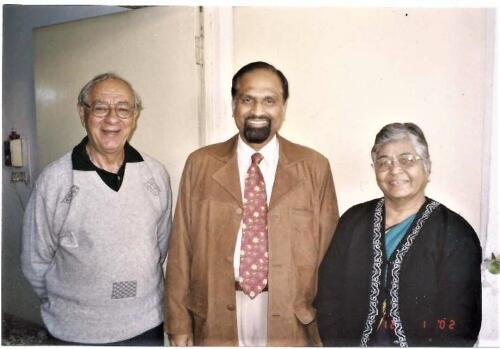 Verghese with Mr John Jacob and Miss Khanna