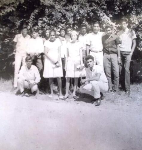 Class XI 1966 after Mr Ebenezer's class