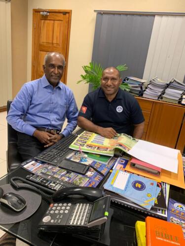 Wilson in his office