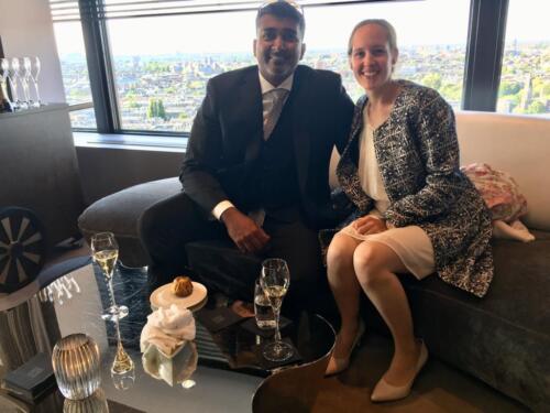 Wilson's son and wife